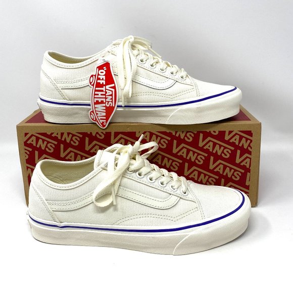 cream canvas vans